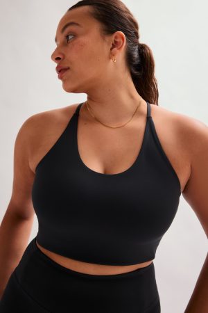 Black Cleo Halter Bra