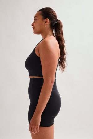 Black Cleo Halter Bra