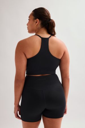 Black Cleo Halter Bra