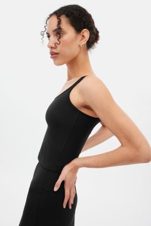 Black Gemma Scoop Tank