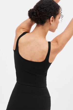 Black Gemma Scoop Tank