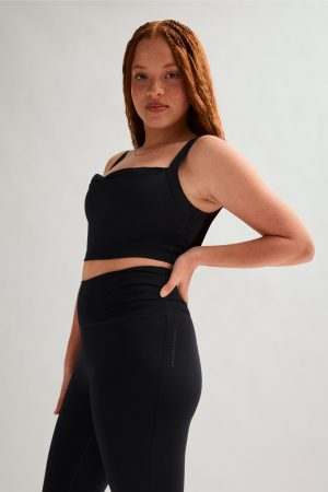 Black Julia Cowl Neck Bra