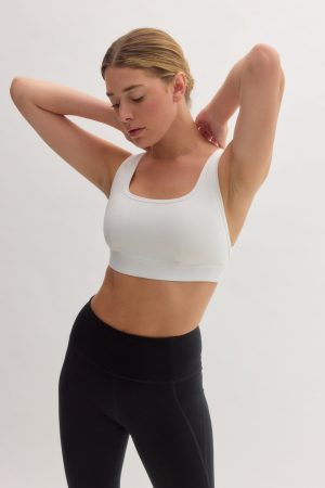 White Holly Foldover Bra