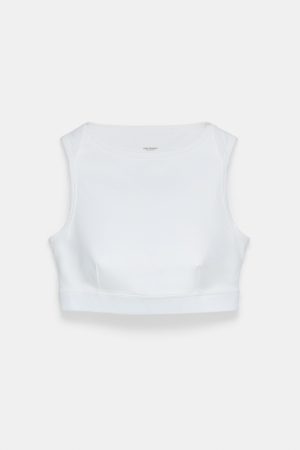 White Teresa Boat Neck Bra