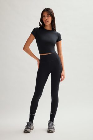 Black ReSet Baby Tee