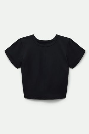Black ReSet Baby Tee