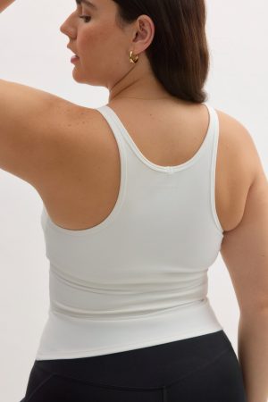 White Tabitha Wrap Tank