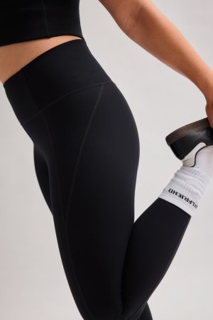 Black Compressive High-Rise Legging