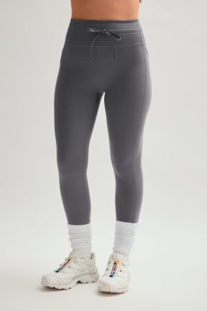 Moon Compressive Drawstring Pocket Legging