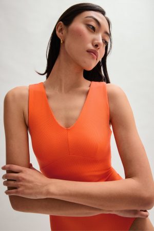 Crush Amelia V-Neck Bodysuit