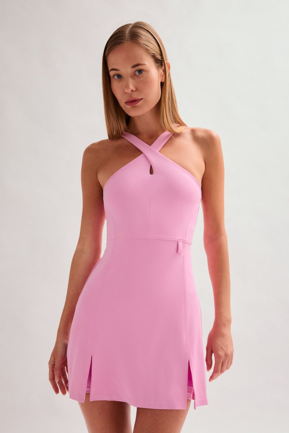 Mariposa Becca X Neck Dress
