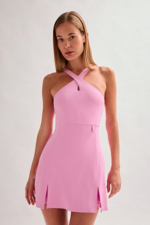 Mariposa Becca X Neck Dress